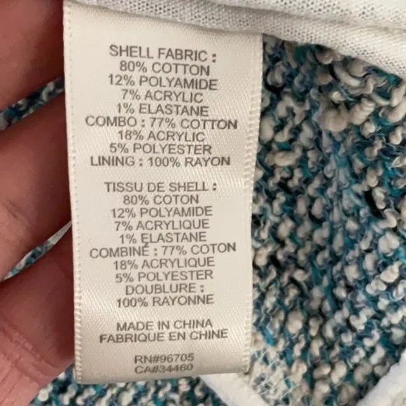 Rebecca Taylor zip up cropped tweed jacket. size 4 - Picture 7 of 7